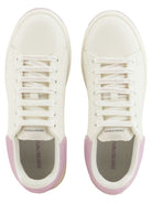 Sneakers in pelle con retro in gomma a contrasto-Emporio Armani-Sneakers-Vittorio Citro Boutique