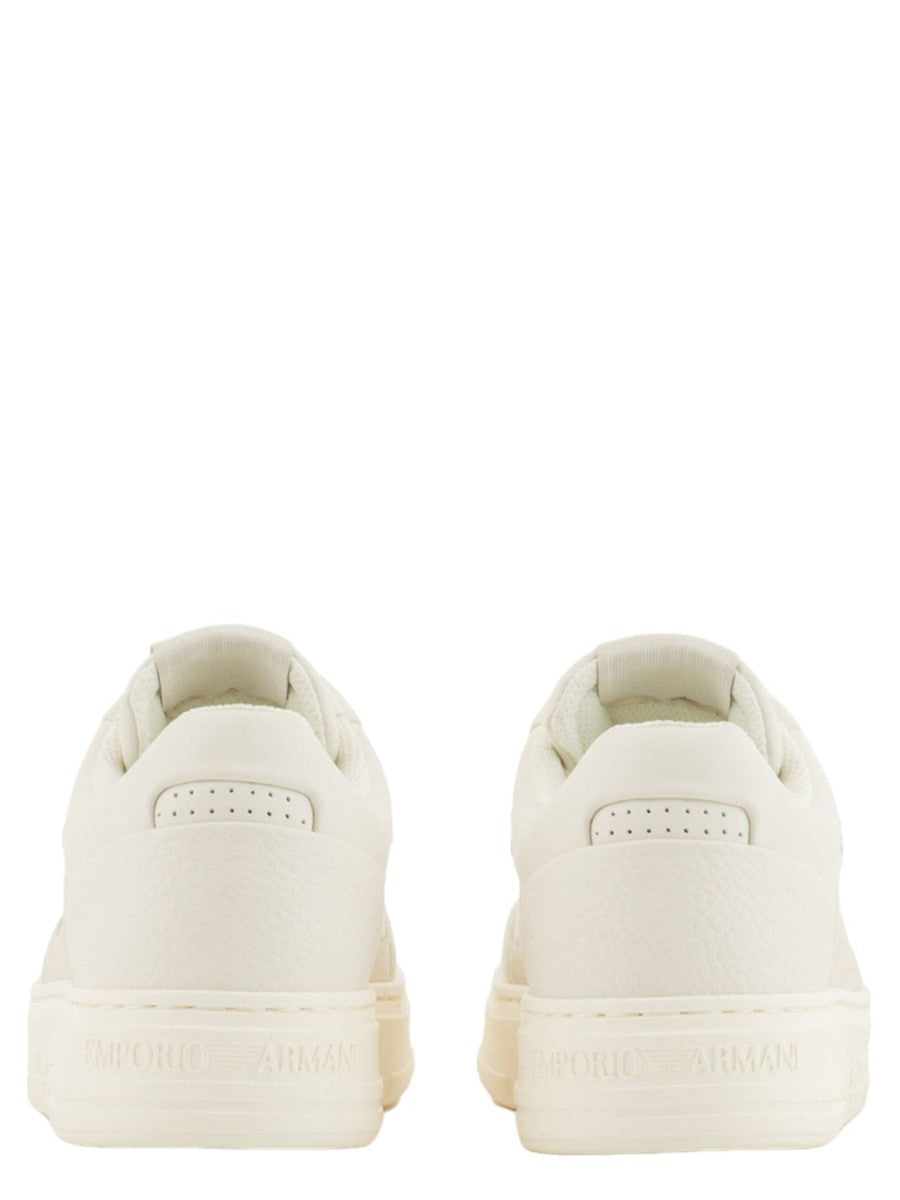 Sneakers in pelle rigenerata con dettagli a contrasto ASV-Emporio Armani-Sneakers-Vittorio Citro Boutique