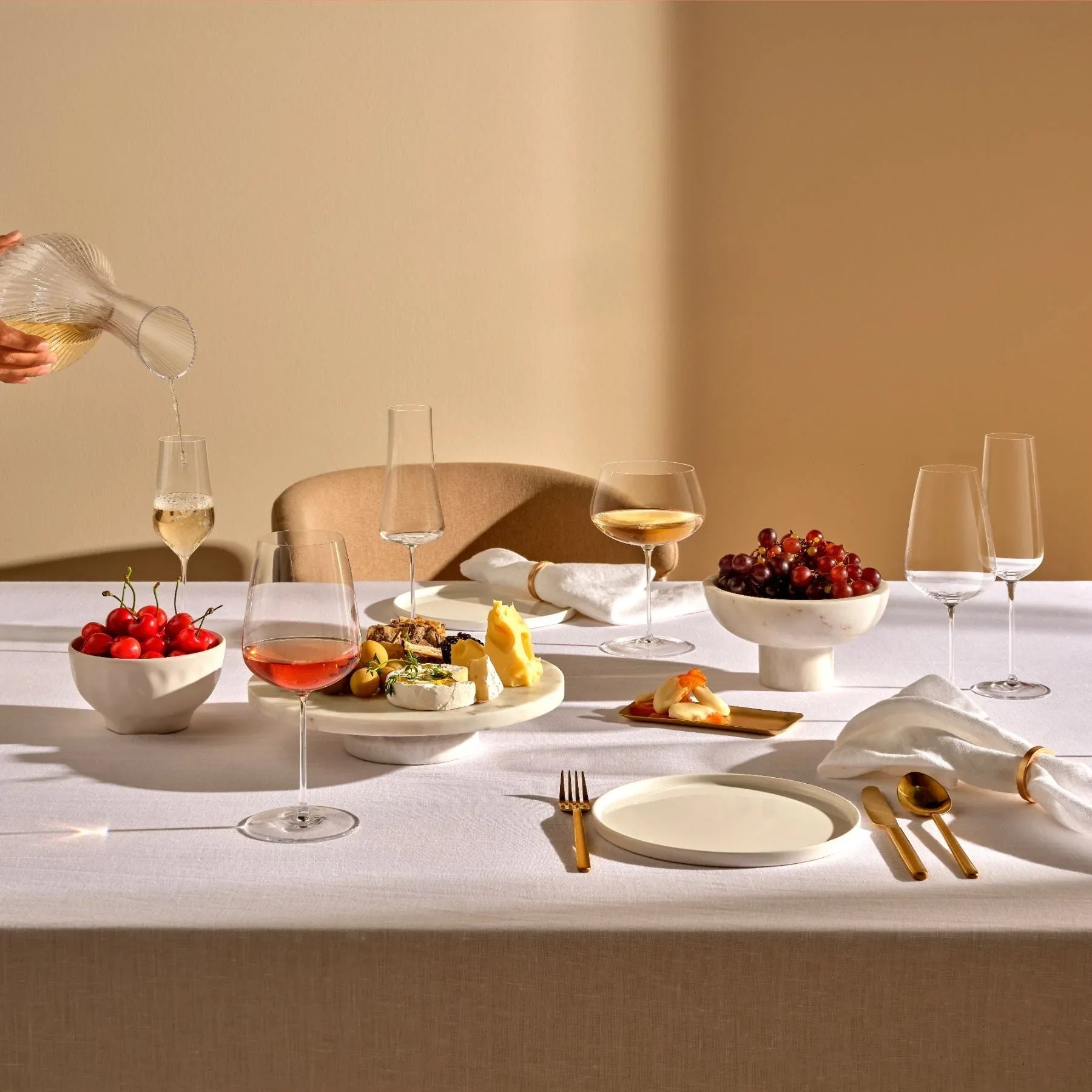 Set 2 calici da champagne Stem Zero Volcano