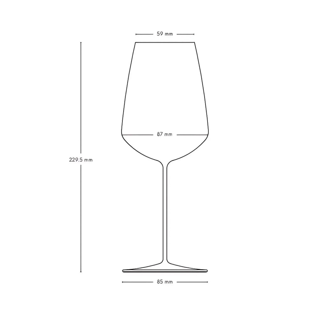 Set 2 calici da vino bianco Stem Zero per bianchi delicati