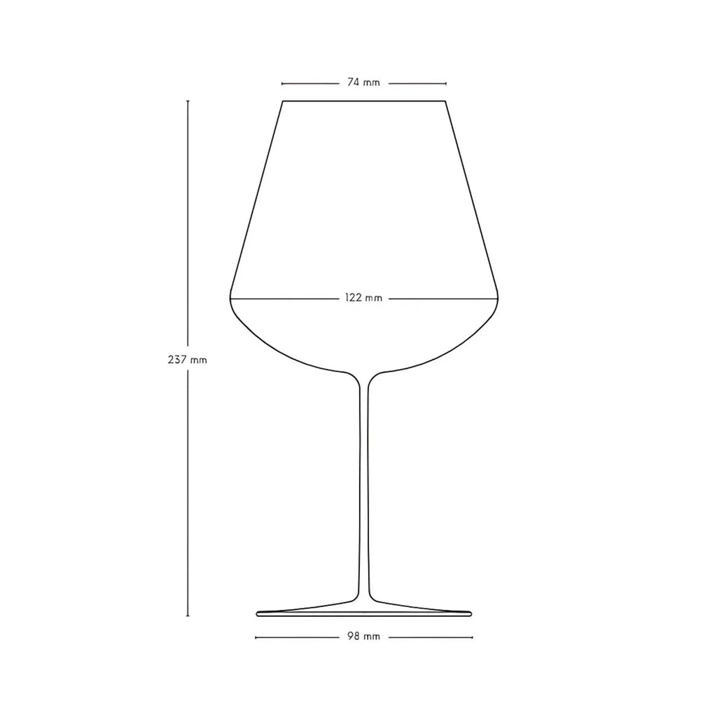 Set 2 calici da vino rosso Stem Zero Elegant grandi