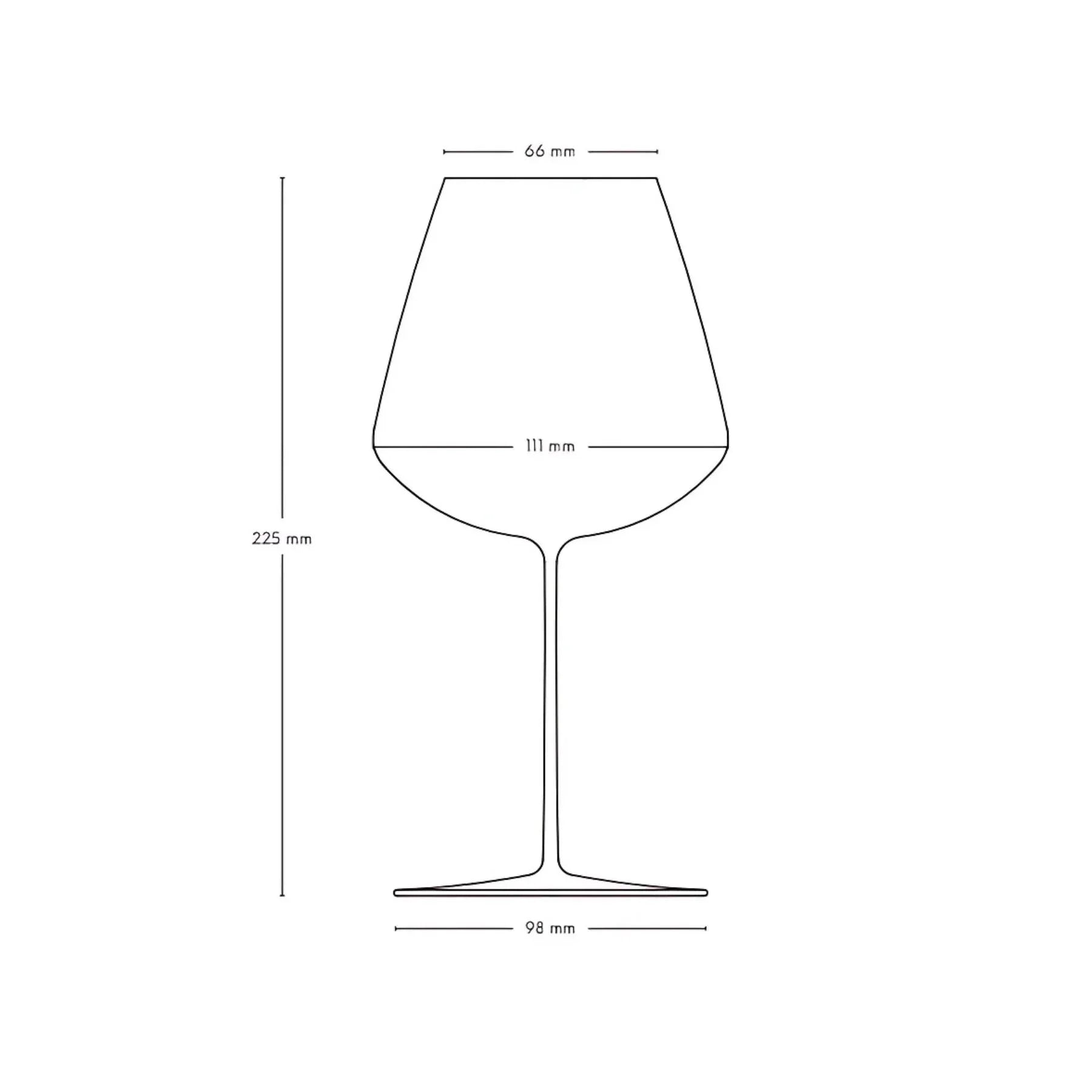 Set 2 calici da vino rosso Stem Zero Elegant medi