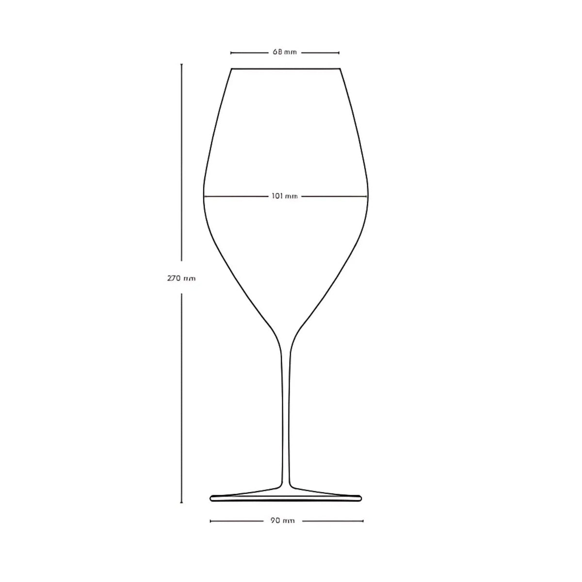 Set 2 calici da vino rosso Stem Zero Grace
