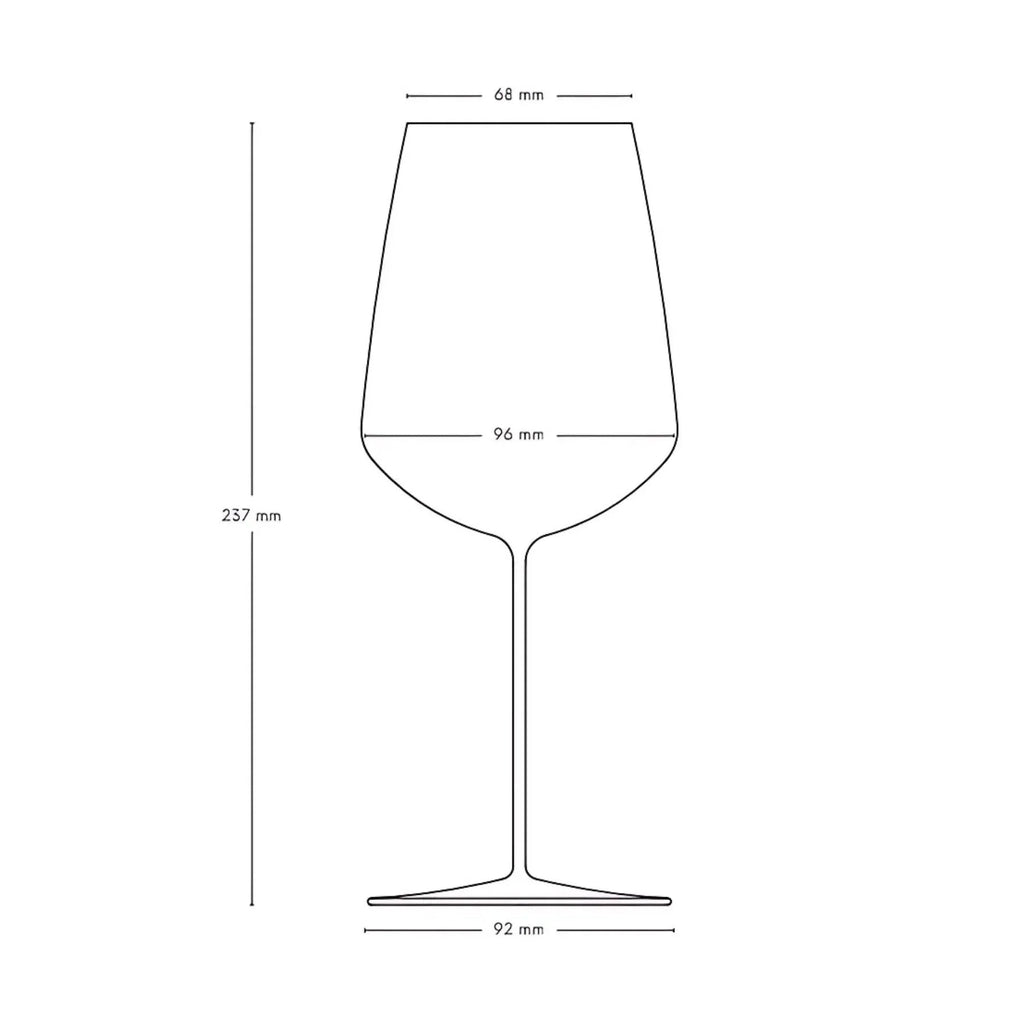 Set 2 calici da vino rosso Stem Zero Powerful