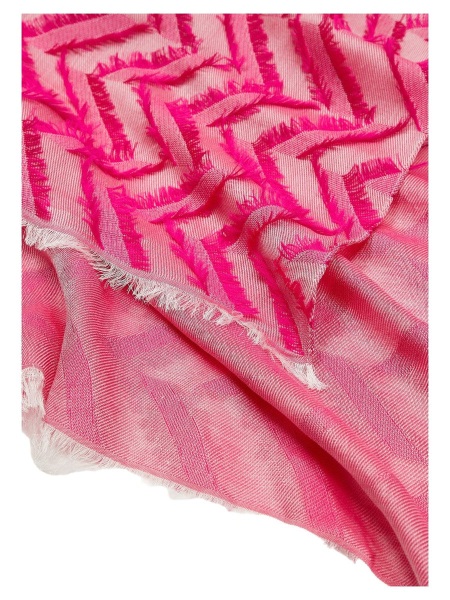 Stola Elegante in Misto Modal e Viscosa con Motivo Chevron Fil Coupé-Emporio Armani-Sciarpe & stole-Vittorio Citro Boutique