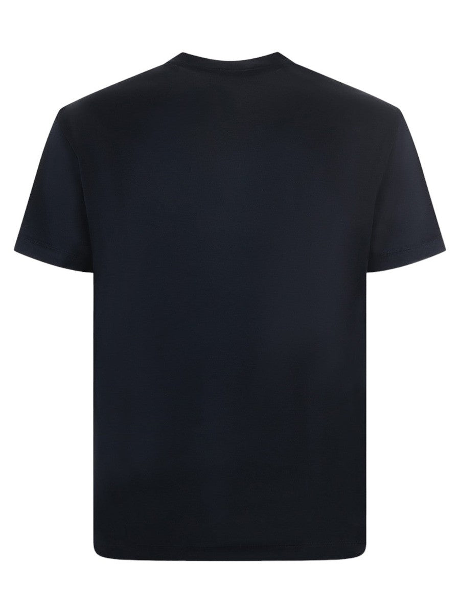 T-shirt in Lyocell e Cotone con Logo-Emporio Armani-T-shirt-Vittorio Citro Boutique