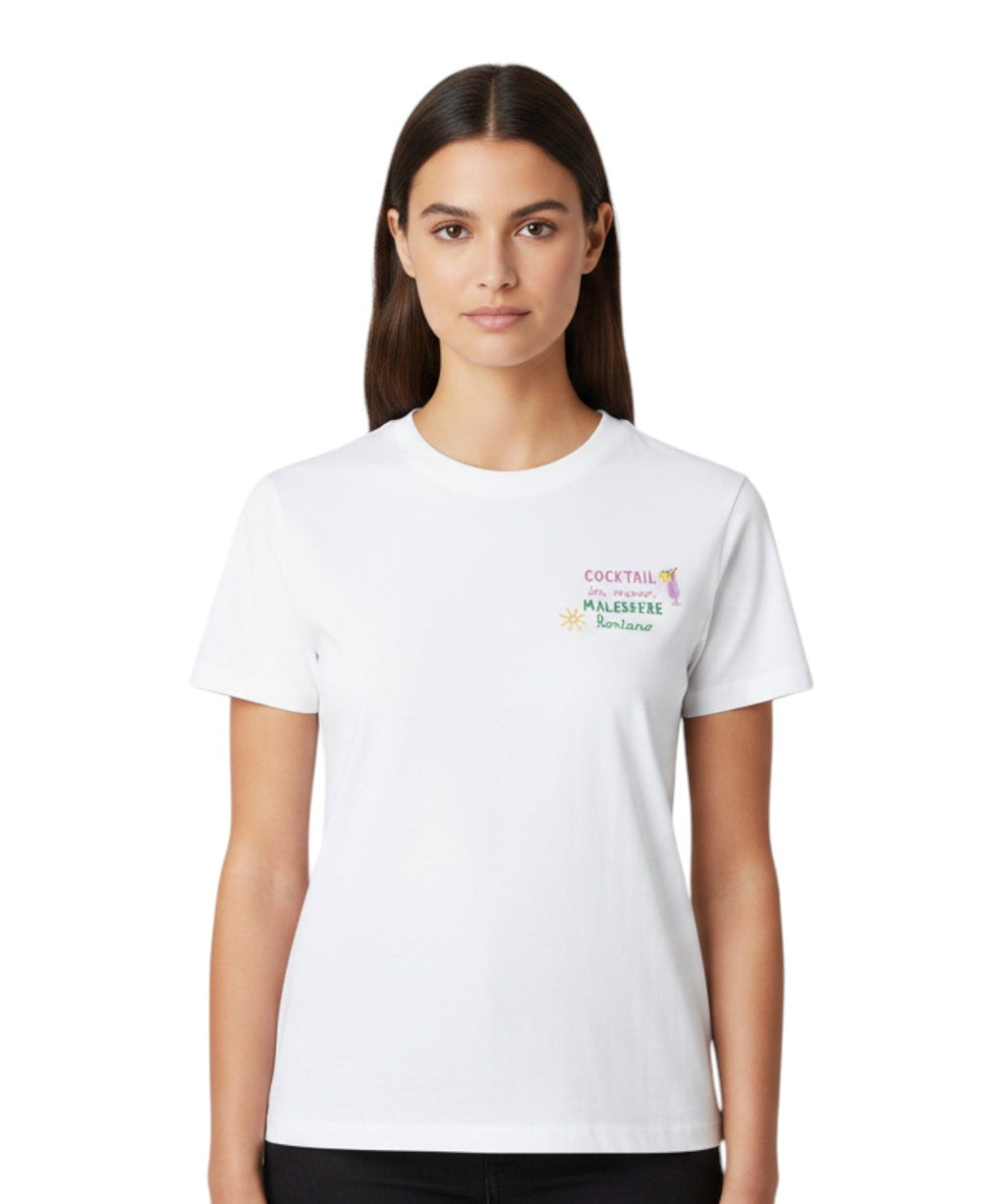 Tričko Emilie MC2 Saint Barth s výšivkou a připevněným přívěskem