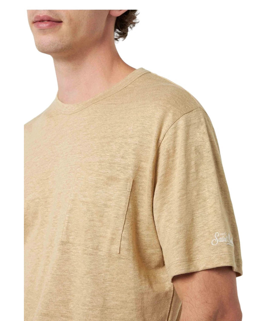 T-shirt Ecstasea in Lino con Taschino-Mc2 Saint Barth-T-shirt-Vittorio Citro Boutique