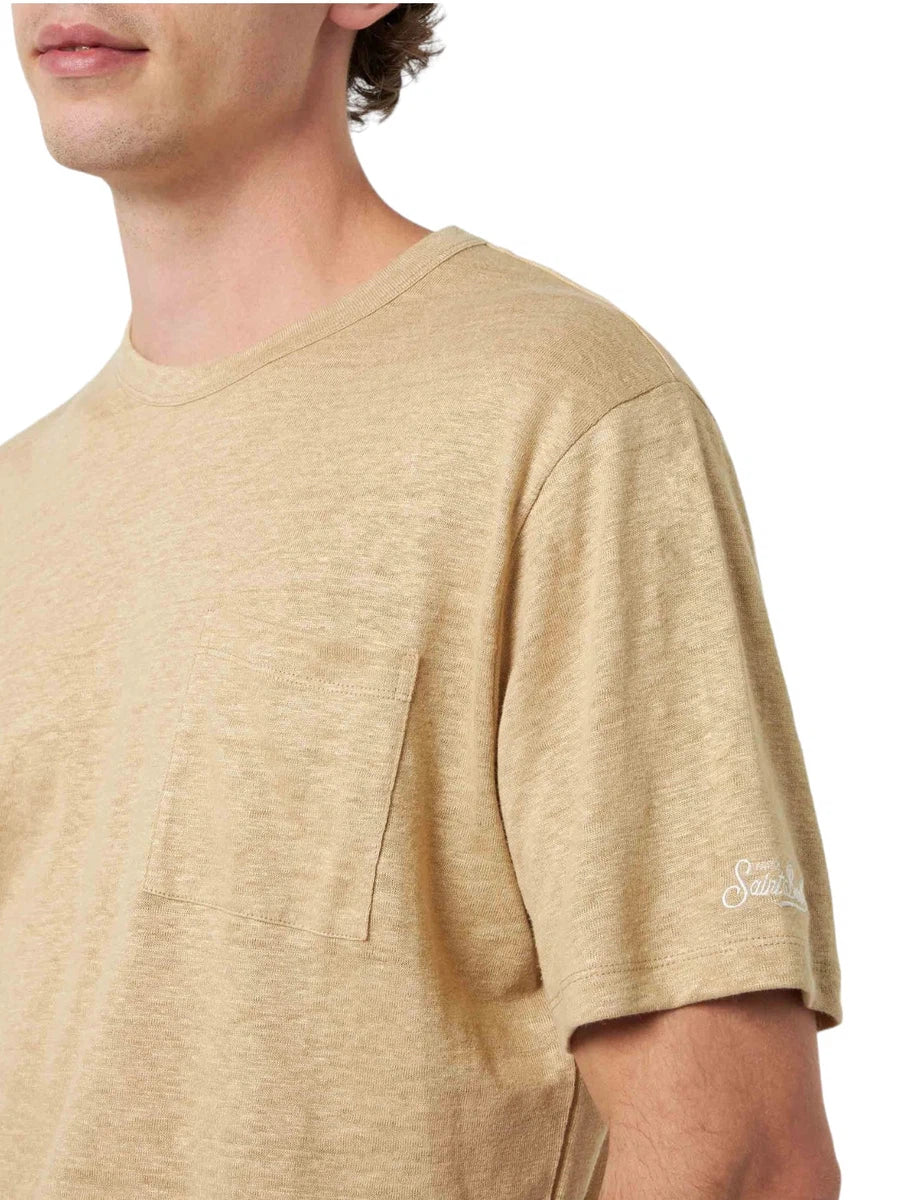 T-shirt Ecstasea in Lino con Taschino-Mc2 Saint Barth-T-shirt-Vittorio Citro Boutique