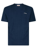 T-shirt Gary in Spugna con Ricamo St. Barth-Mc2 Saint Barth-T-shirt-Vittorio Citro Boutique