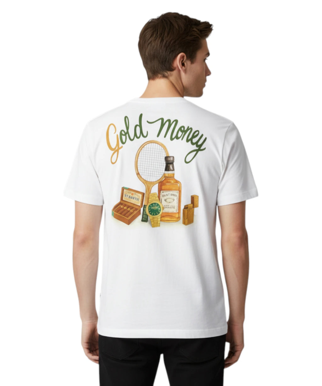 Heren T-shirt Gold Money MC2 Saint Barth Portland