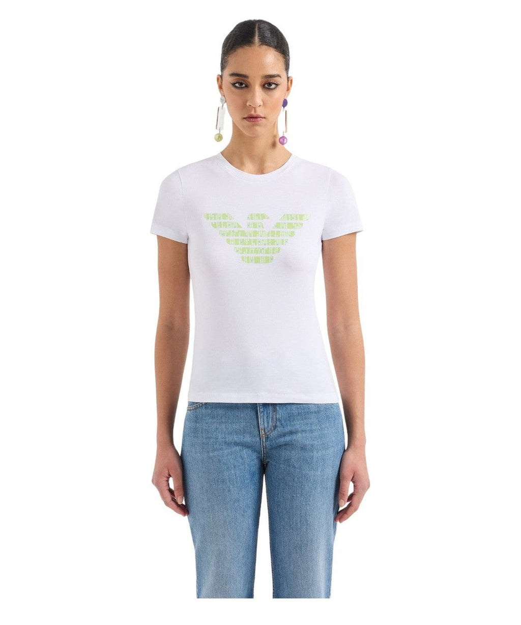 T-shirt ASV in Jersey Organico con Maxi Stampa Aquila-T-shirt-Emporio Armani-Vittorio Citro Boutique