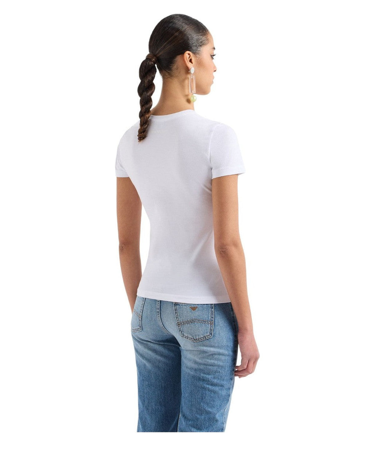 T-shirt ASV in Jersey Organico con Maxi Stampa Aquila-T-shirt-Emporio Armani-Vittorio Citro Boutique