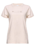 T-shirt in Cotone con Ricamo Logo-Pinko-T-shirt-Vittorio Citro Boutique