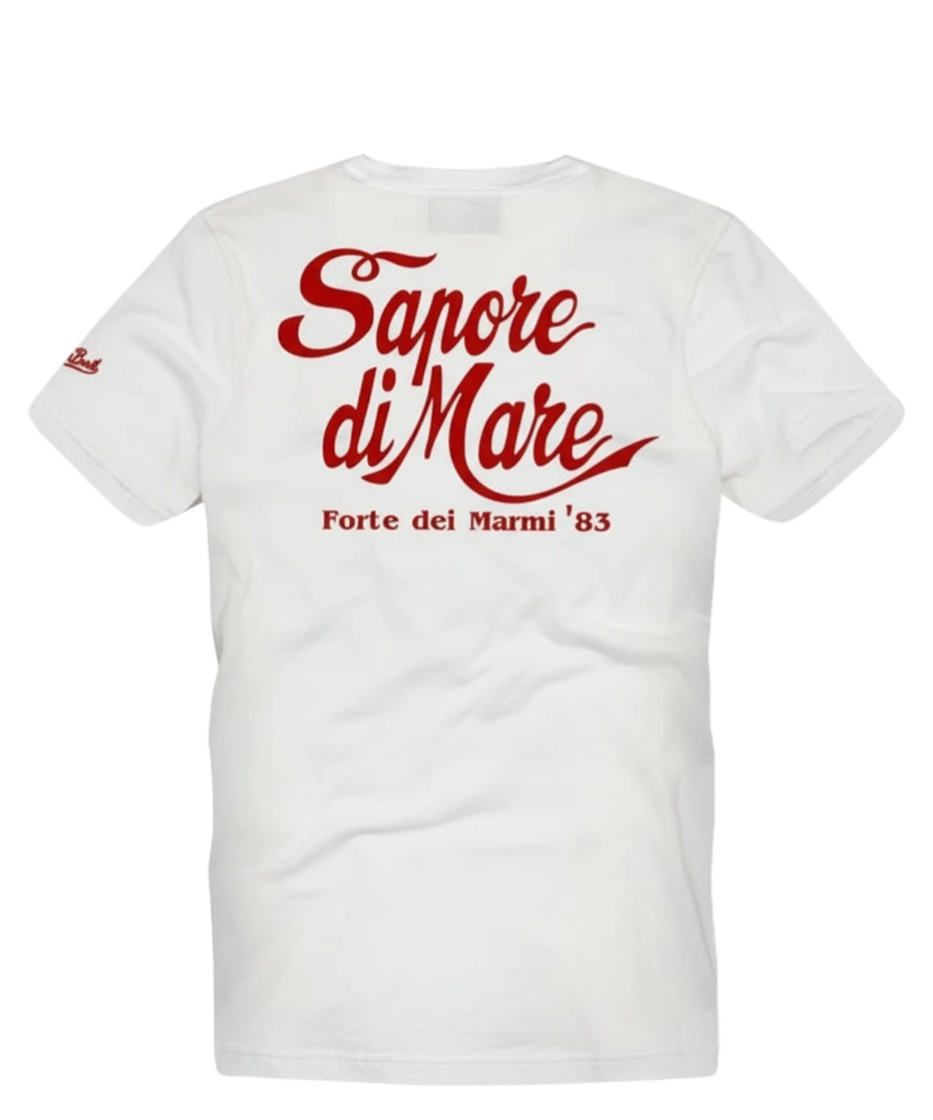 T-shirt męski Portland MC2 Saint Barth z ikonicznym nadrukiem