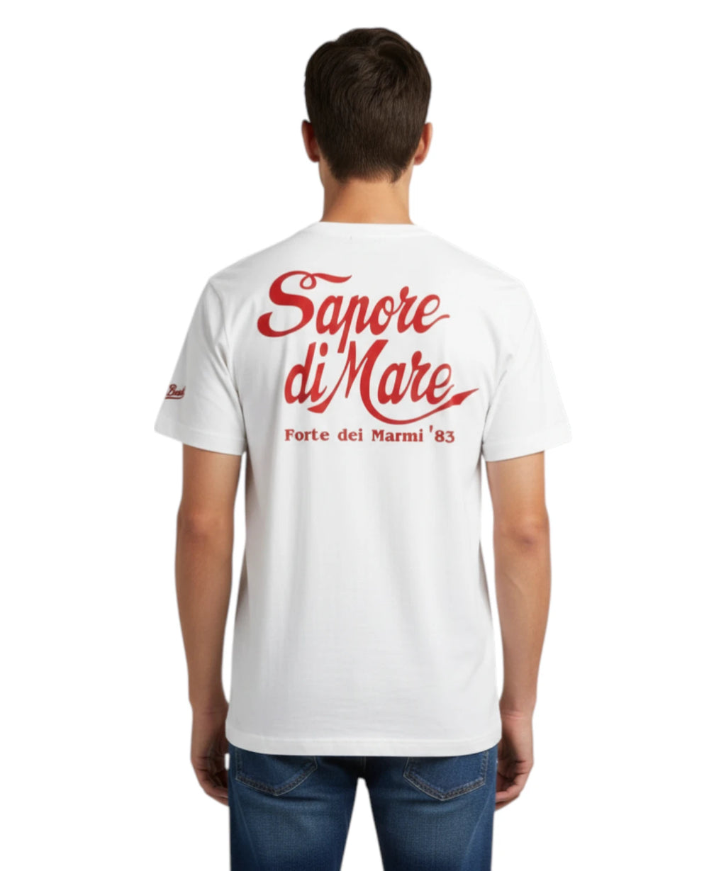 T-shirt męski Portland MC2 Saint Barth z ikonicznym nadrukiem