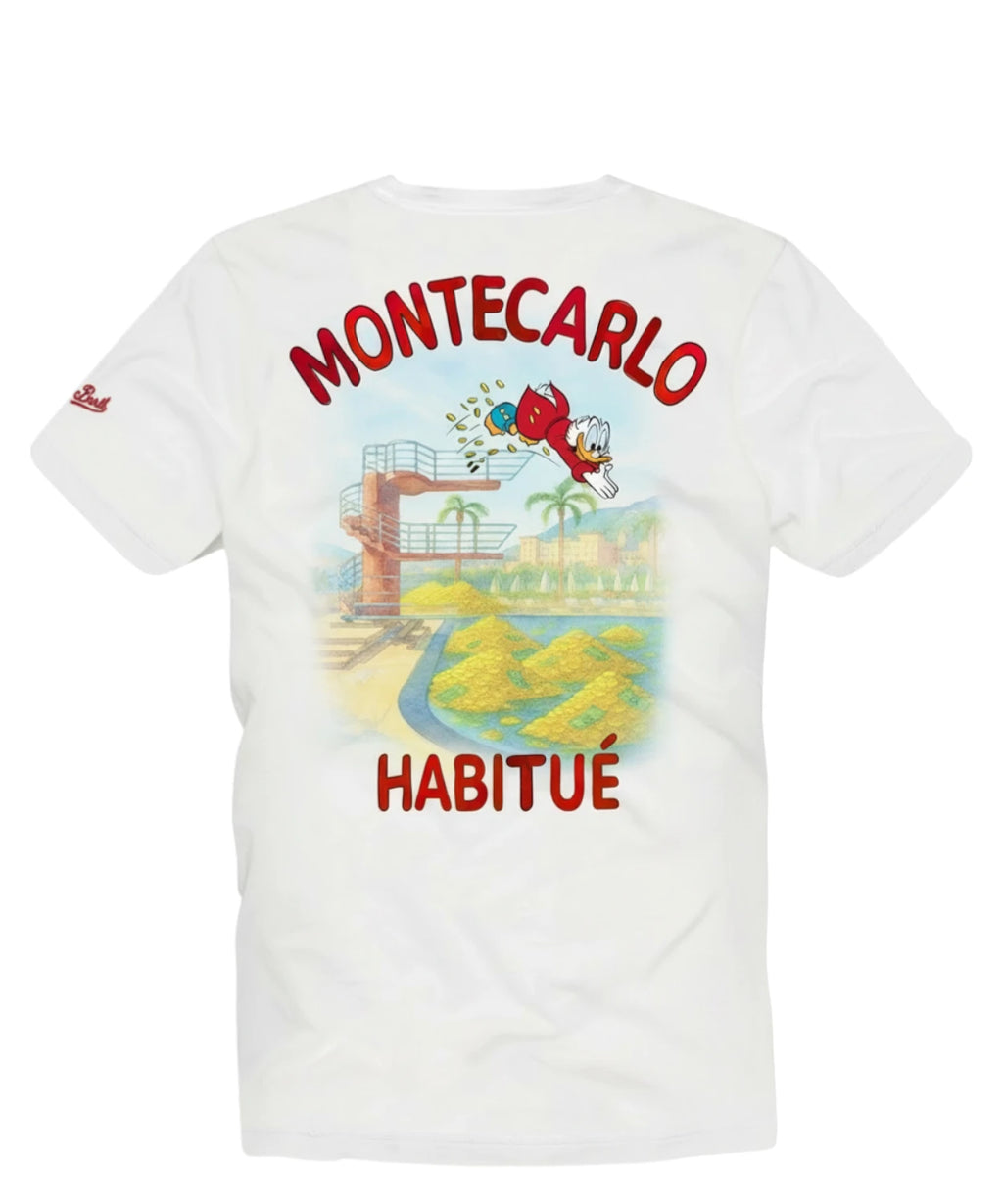 T-shirt Portland heren MC2 Saint Barth met print