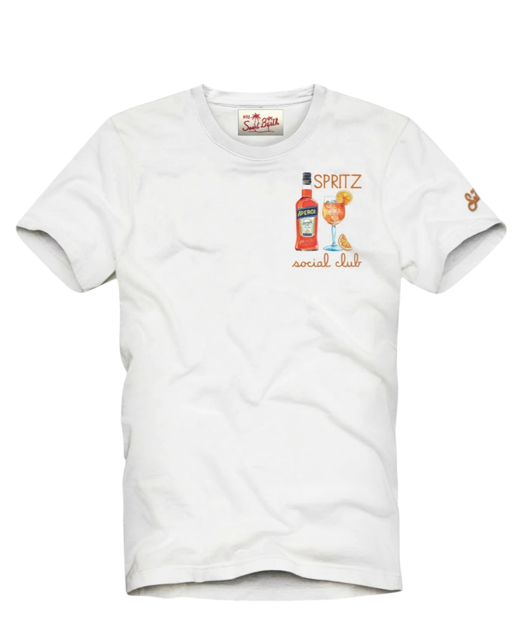 Heren T-shirt Portofino met Borduurwerk | MC2 Saint Barth