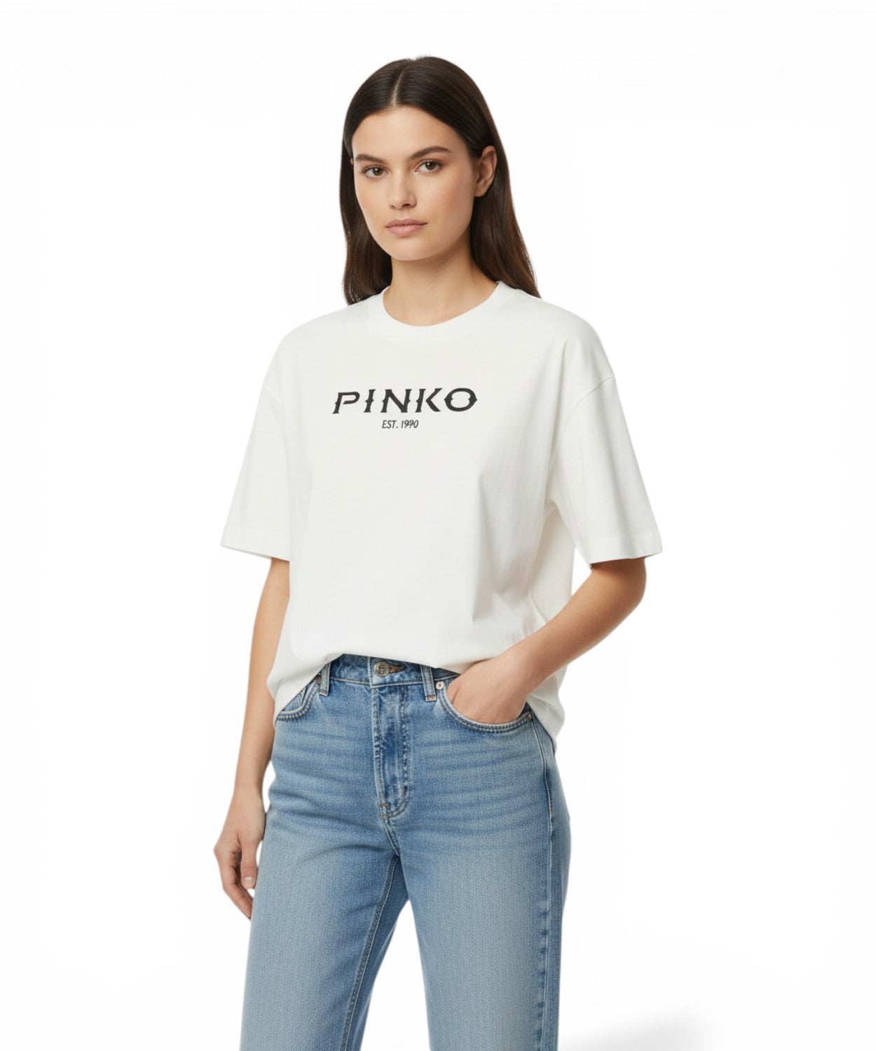 T-shirt Pinko Carmagnola con logo vintage Texas