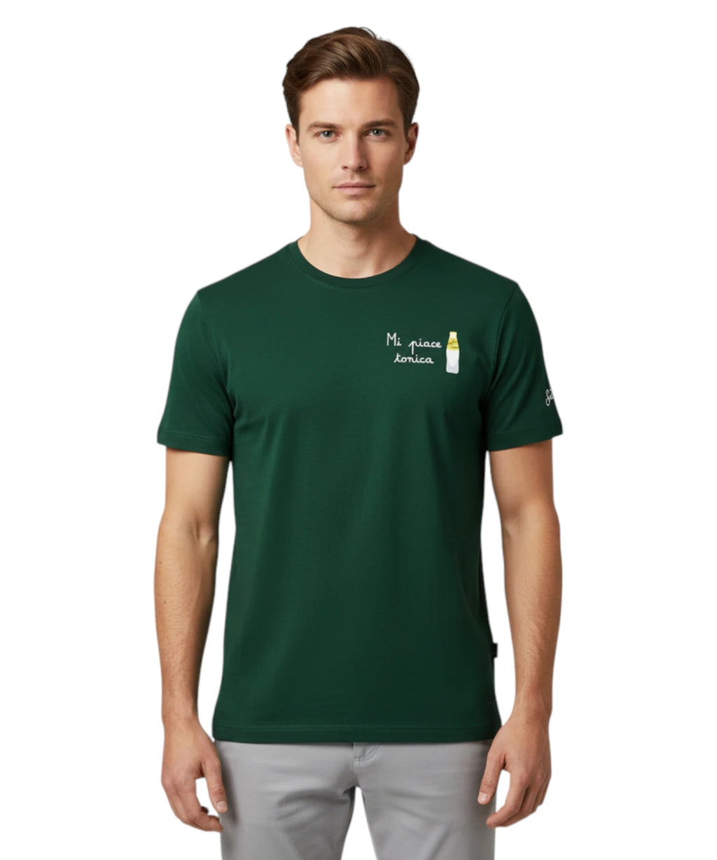 Camiseta Hombre Portofino con Bordado Tonica MC2 Saint Barth