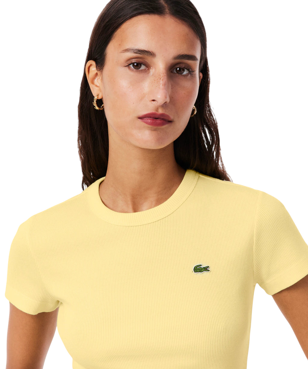 T-shirt Lacoste biologisch katoen slim fit