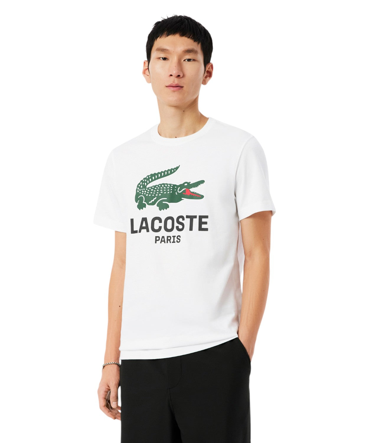 Lacoste T-Shirt Uomo in Cotone con Stampa