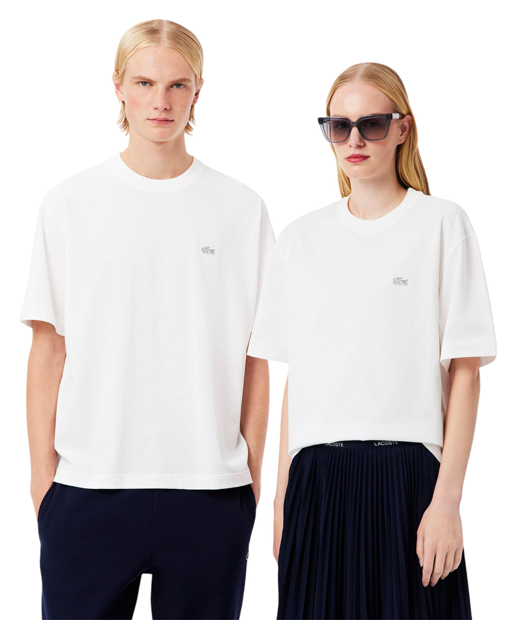 T-shirt unisex Lacoste z ciężkiego dżerseju
