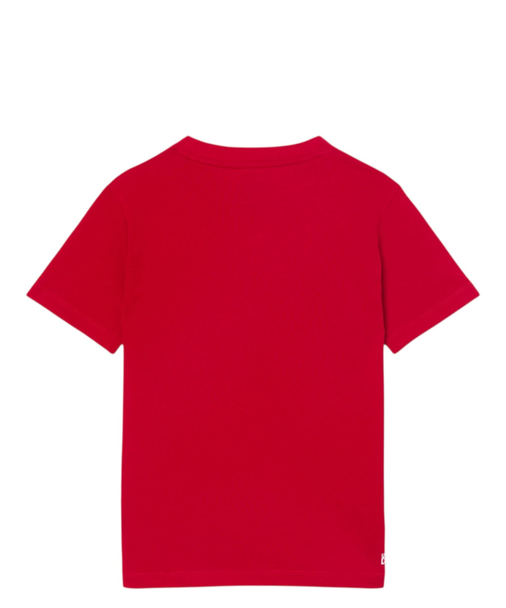 Camiseta deportiva Lacoste para niño Ultra Dry de tejido técnico