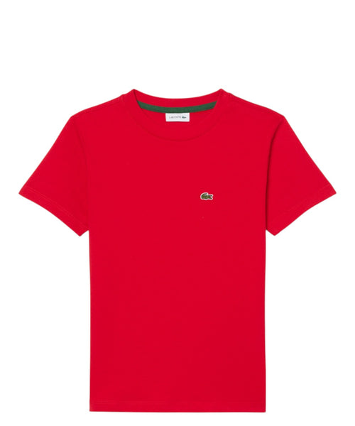 T-shirt Lacoste bambino unisex in cotone