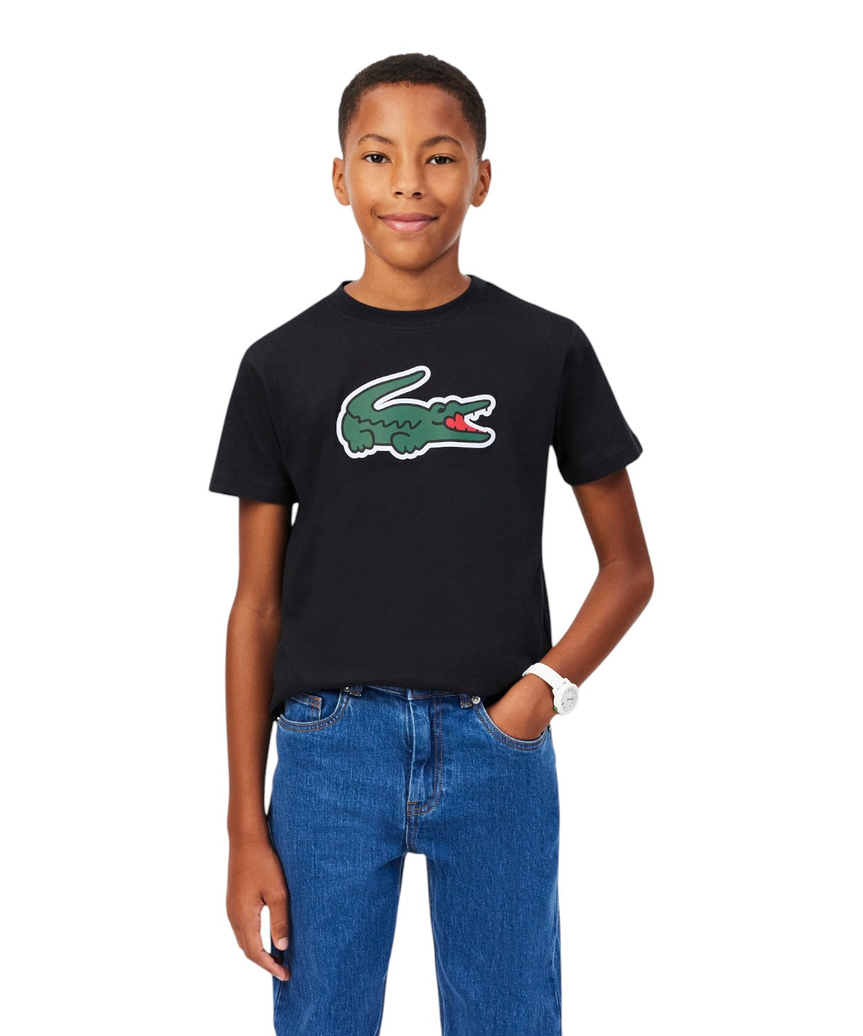 T-shirt sportiva Lacoste bambino unisex con Ultra Dry