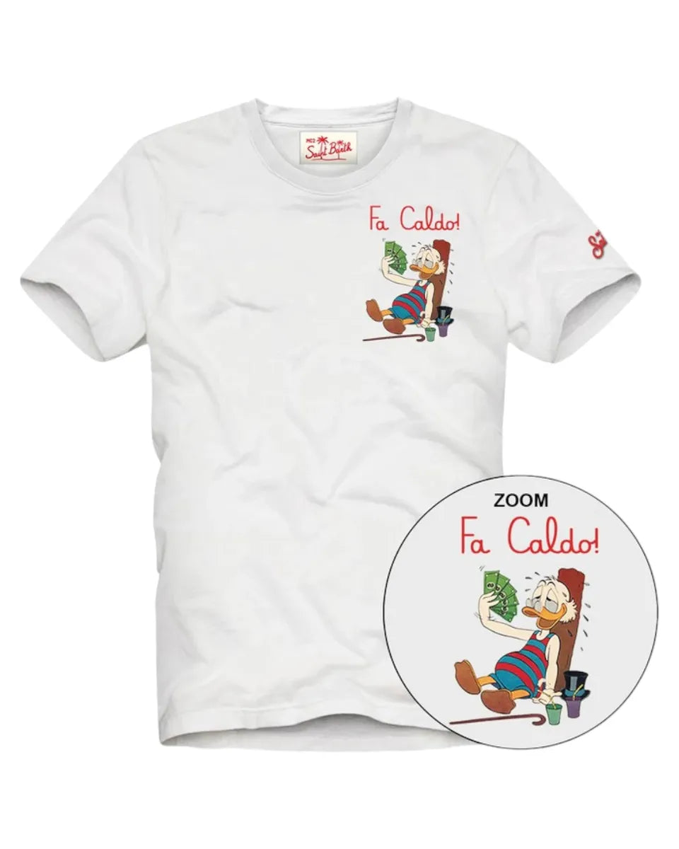 T-Shirt "Fa Caldo!" con Zio Paperone-Mc2 Saint Barth-T-shirt-Vittorio Citro Boutique