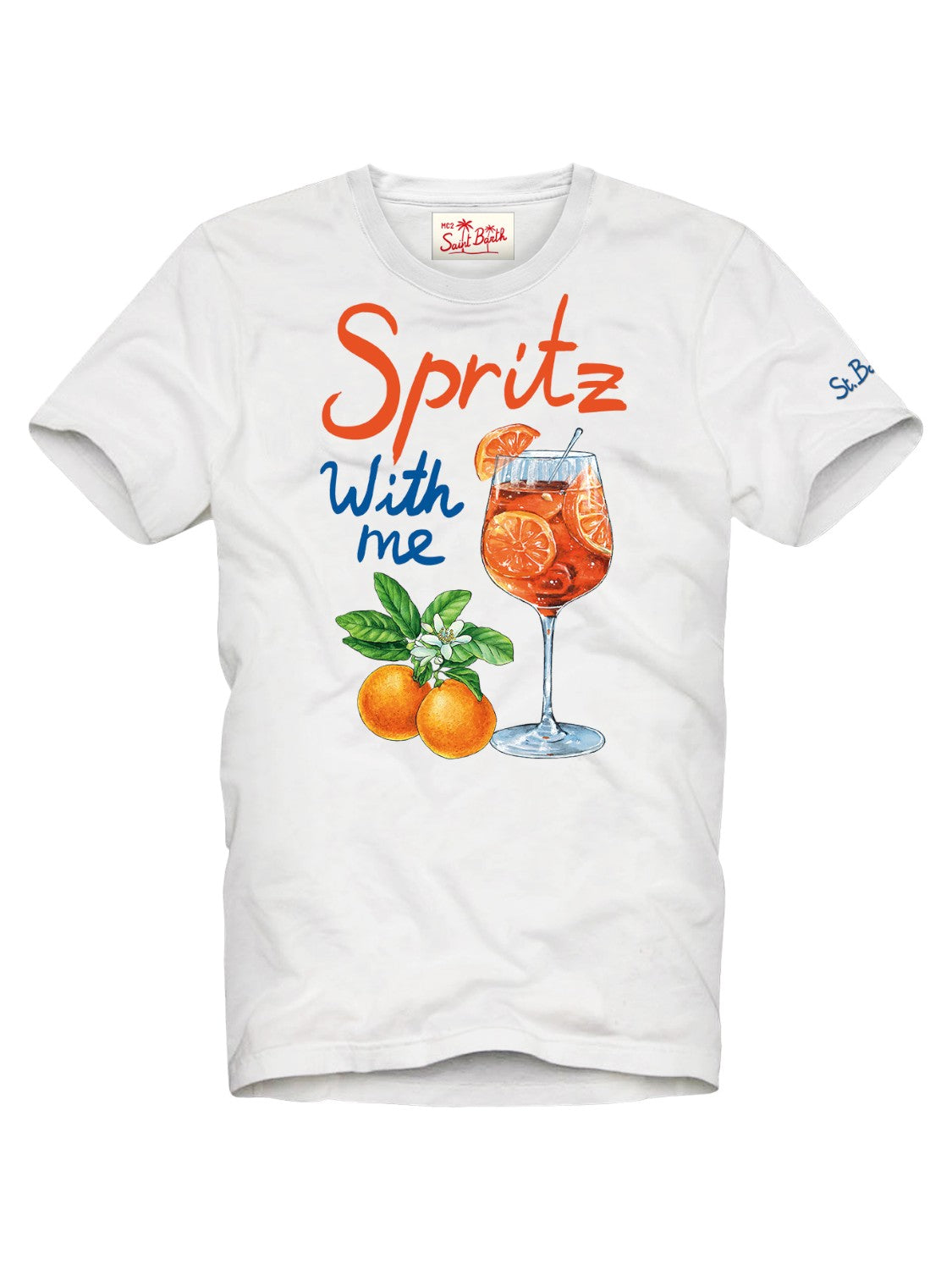 T-shirt Saint Barth "Spritz With Me"-Mc2 Saint Barth-T-shirt-Vittorio Citro Boutique