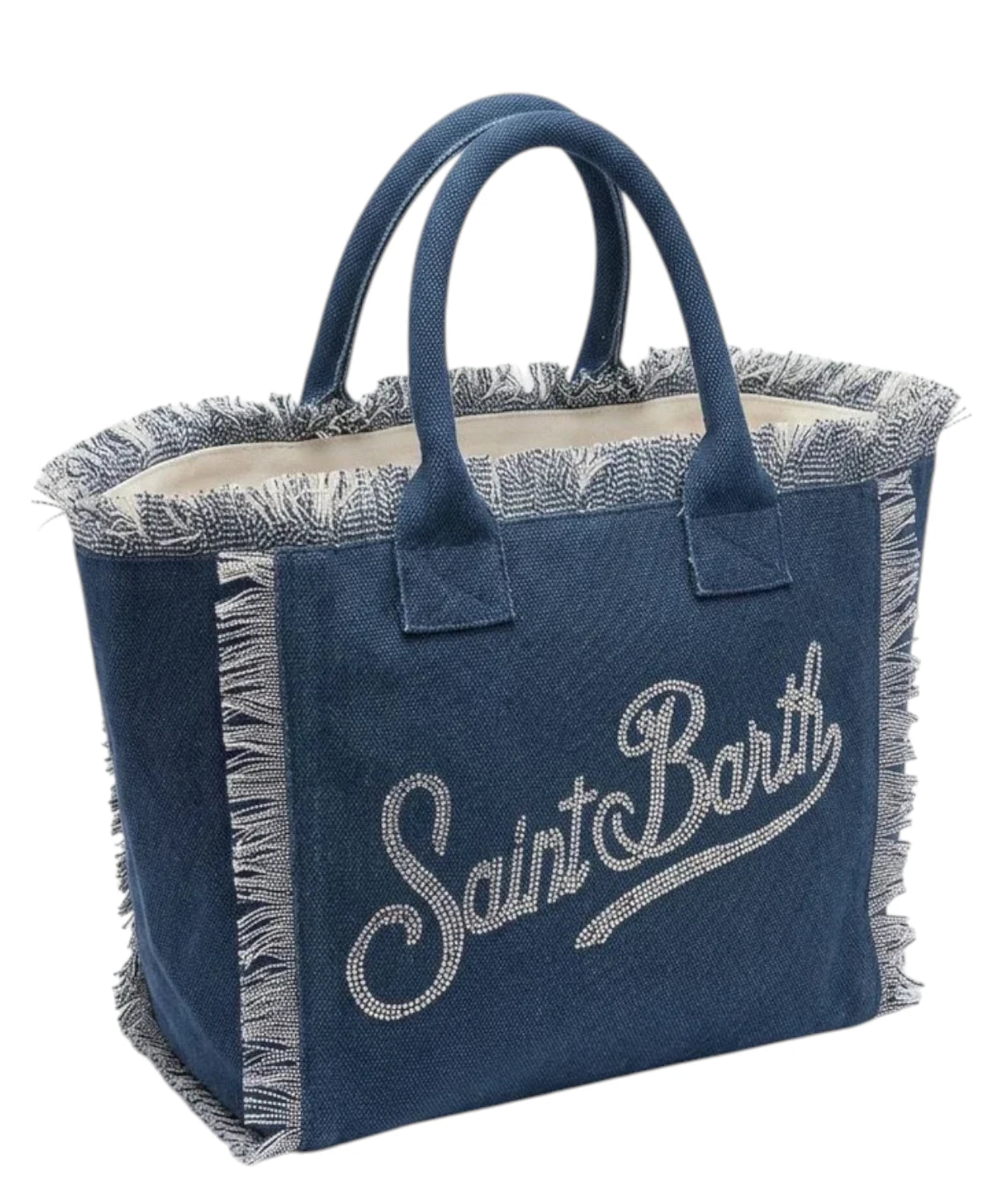 MC2 Saint Barth Vanity Bag with Logo and Rhinestones