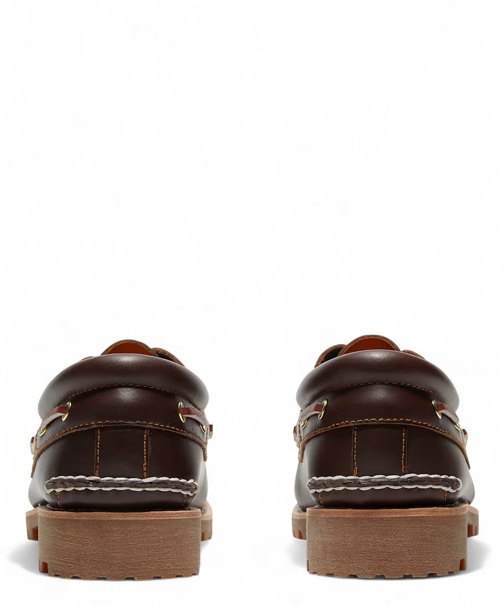 Timberland® Authentic 3-Eye Lug Handsewn Leather Boat Shoes