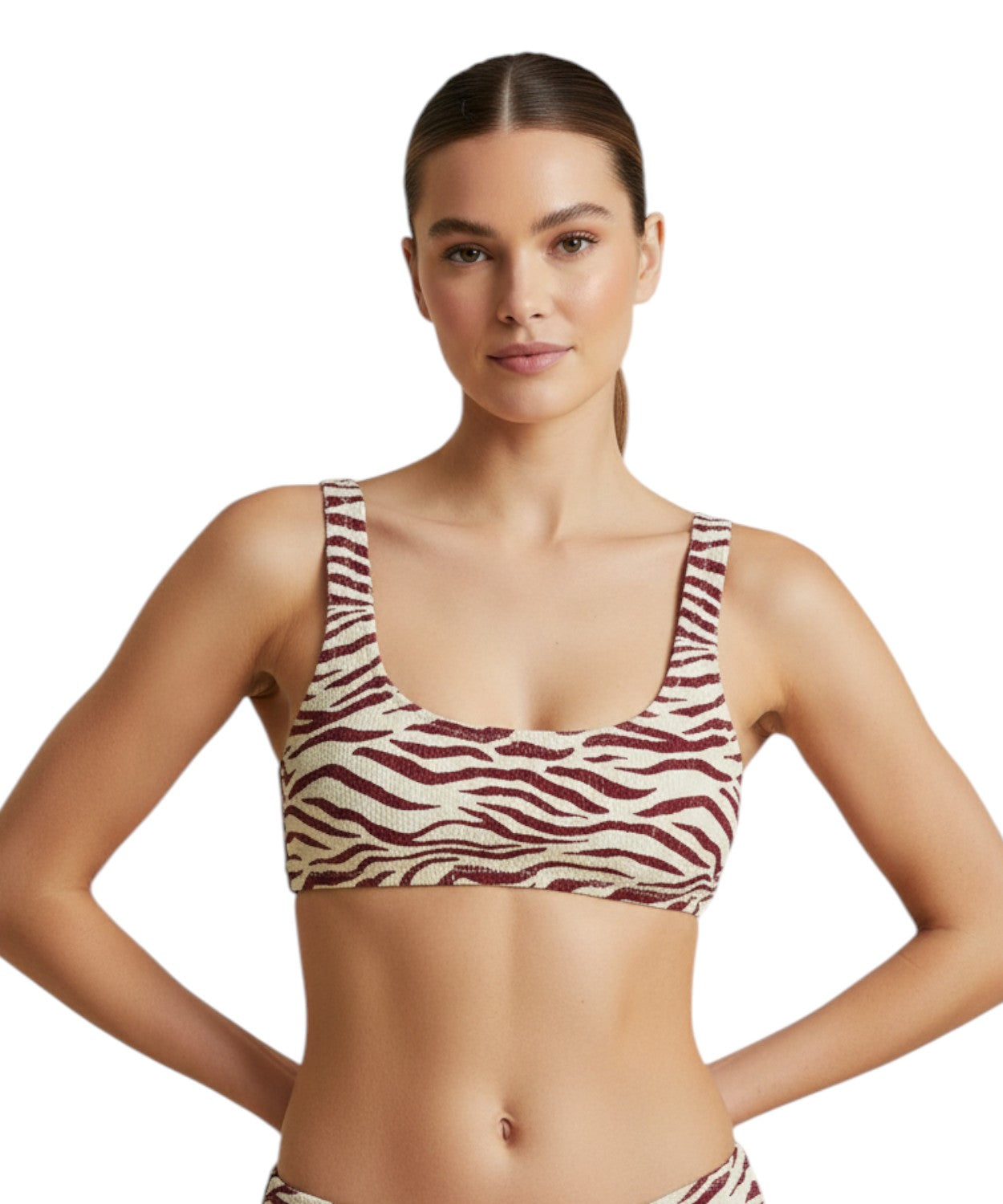 Top bikini donna crinkle Naima bralette Mc2 Saint Barth