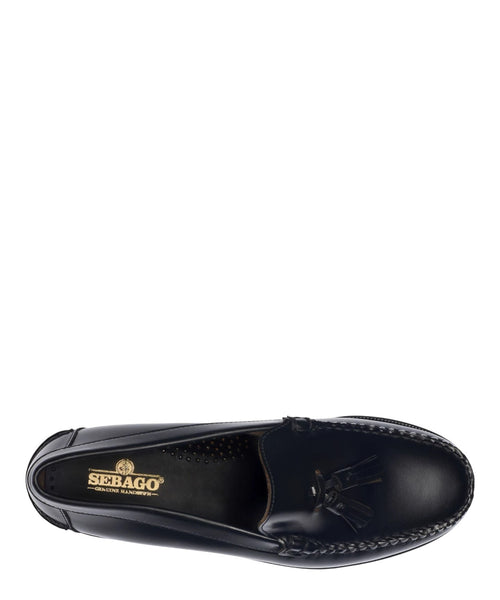 Mocassini Sebago Classic Will Black in Pelle Nera