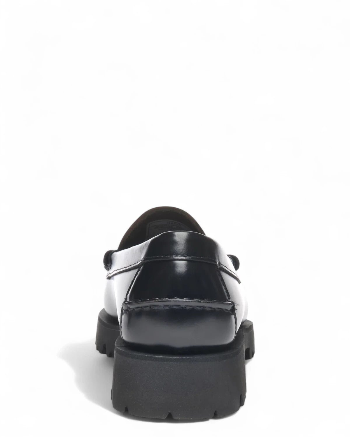 Mocassini Dan Lug in Pelle Nera con Suola Carro Armato-SEBAGO-Mocassini-Vittorio Citro Boutique