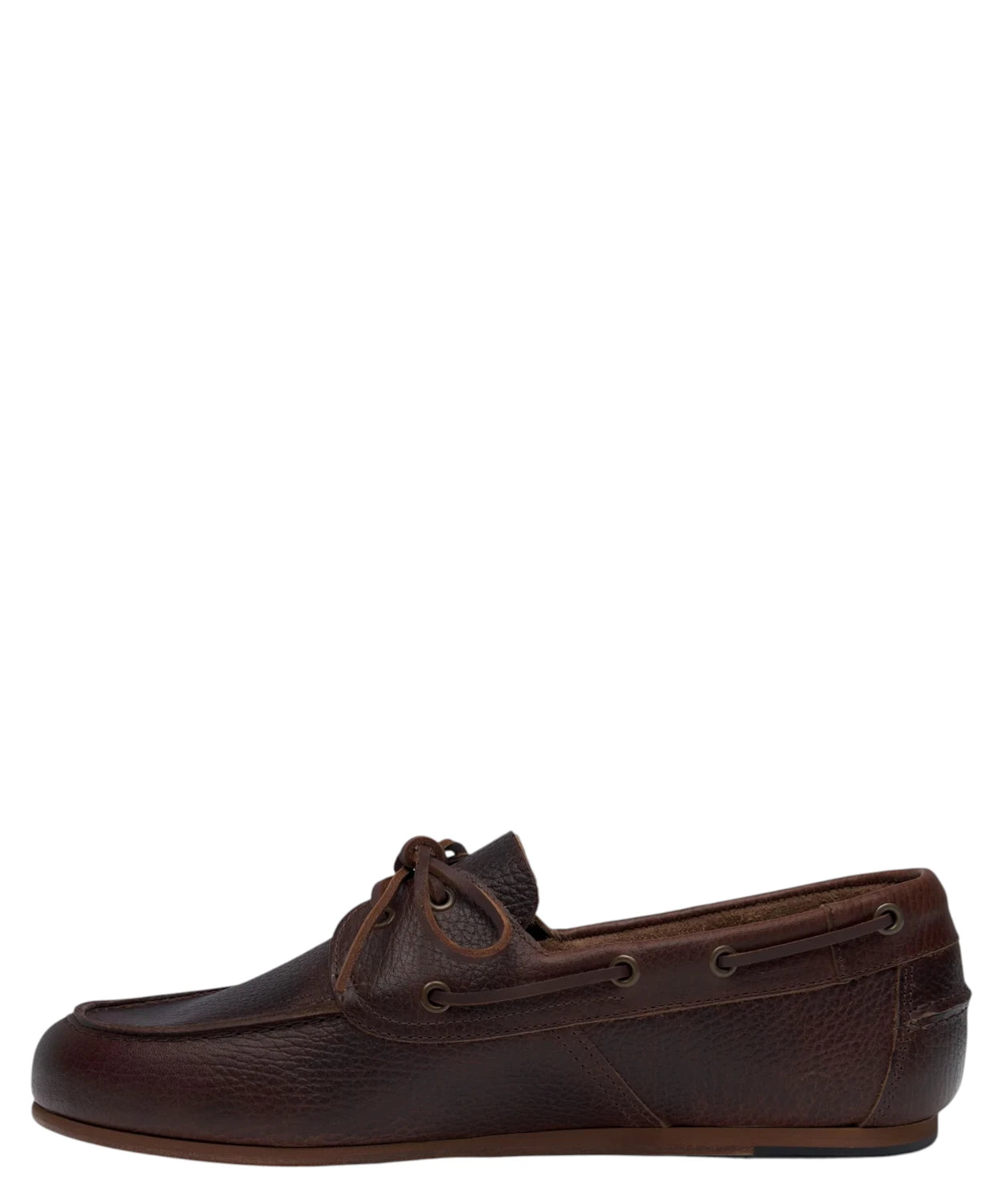 Sebago Owen Tumbled Scarpe da Barca Uomo in Pelle Martellata Brown