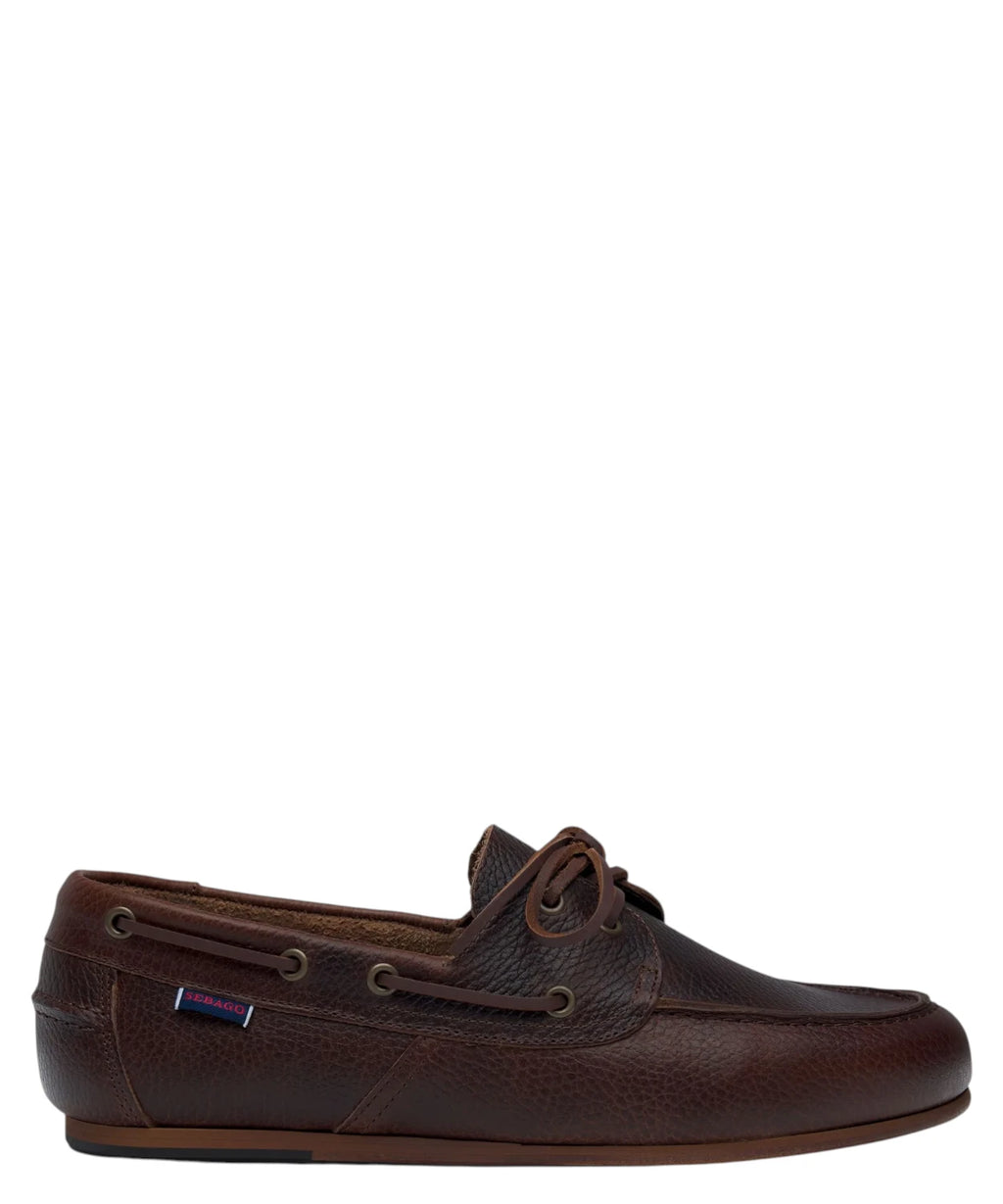 Sebago Owen Tumbled Heren Leren Bootschoenen in Getrommeld Bruin