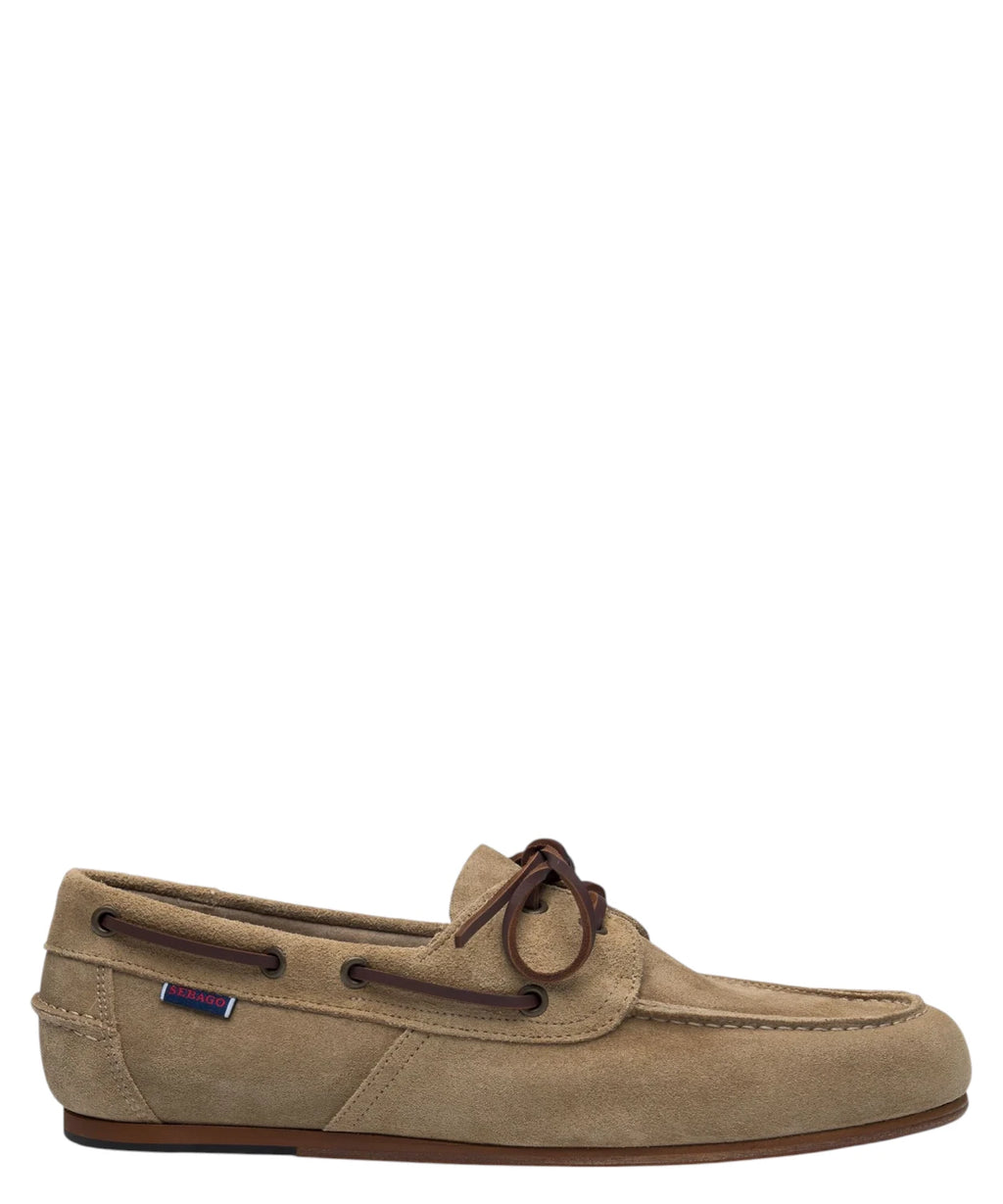 Sebago Owen Men's Taffy Beige Suede Boat Shoes