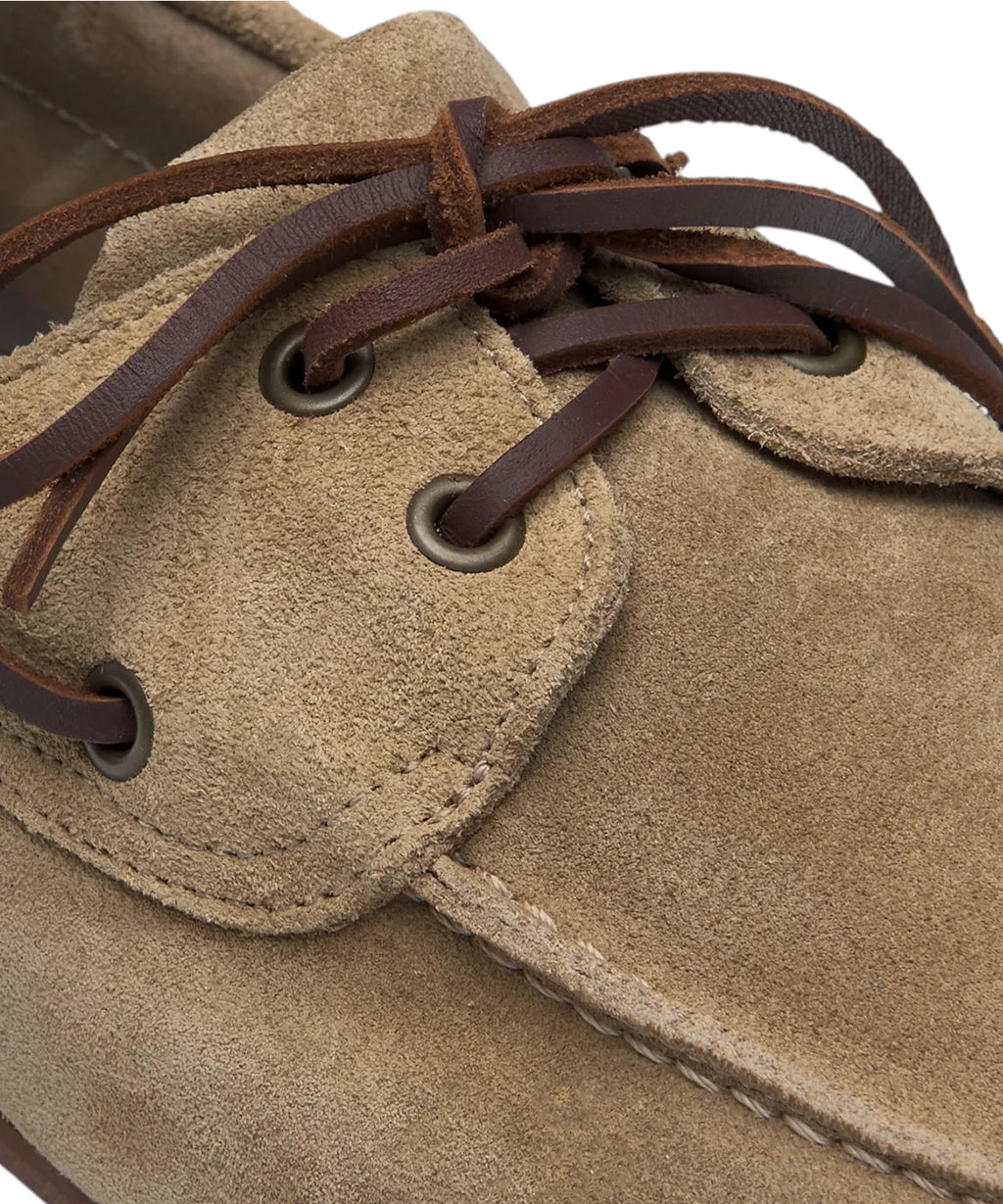 Sebago Owen Men's Taffy Beige Suede Boat Shoes