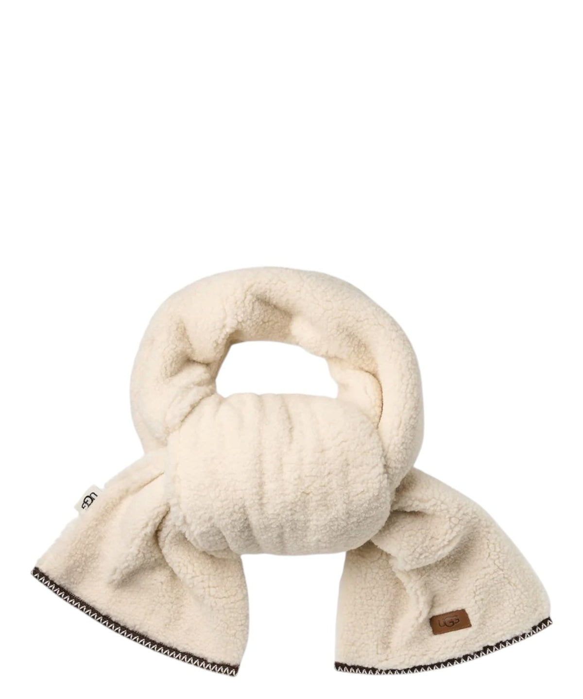 Sciarpa UGG Braid Scarf in Poliestere con Bordo Intrecciato