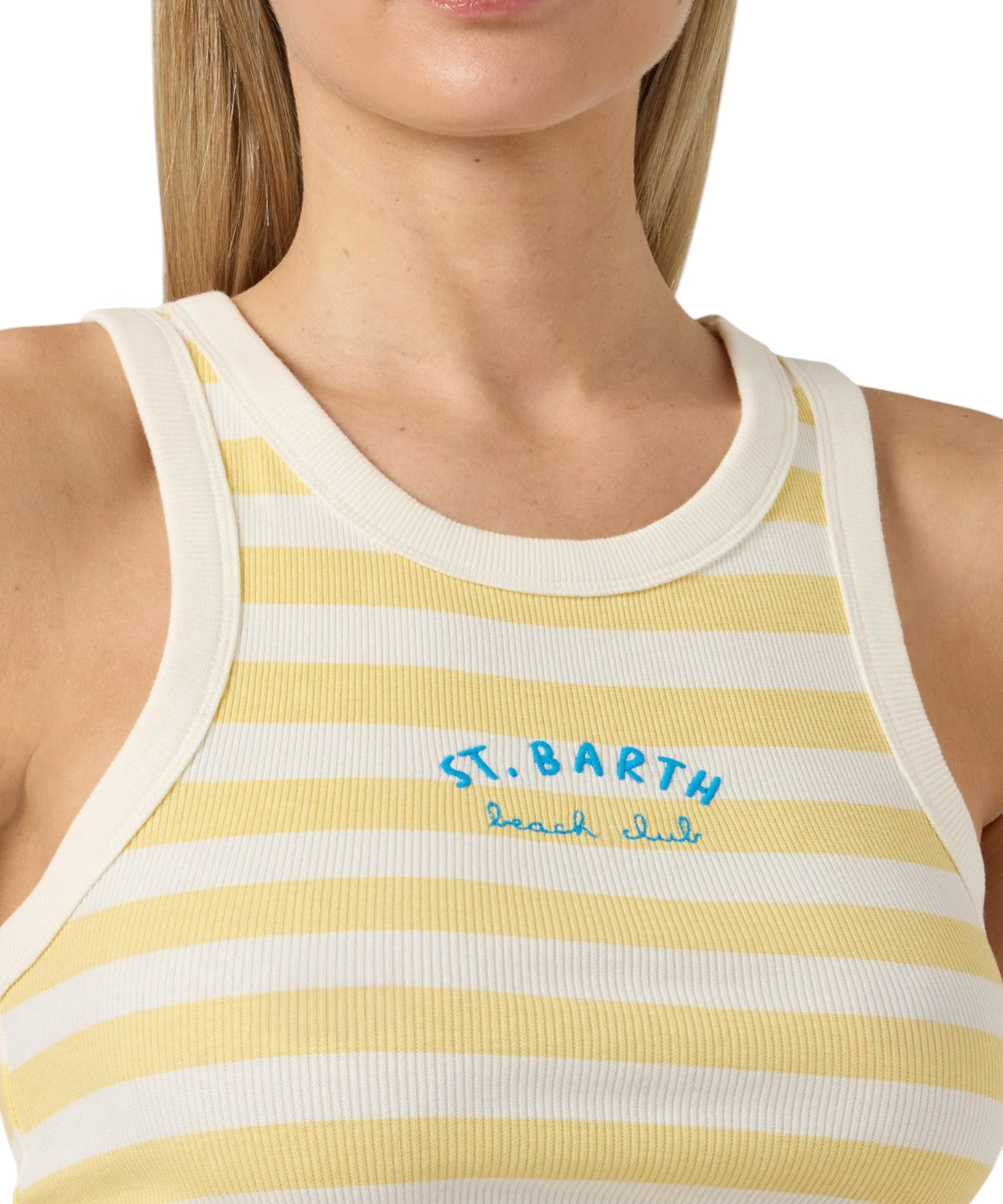 Canotta Donna MC2 Saint Barth con Stripes in Cotone