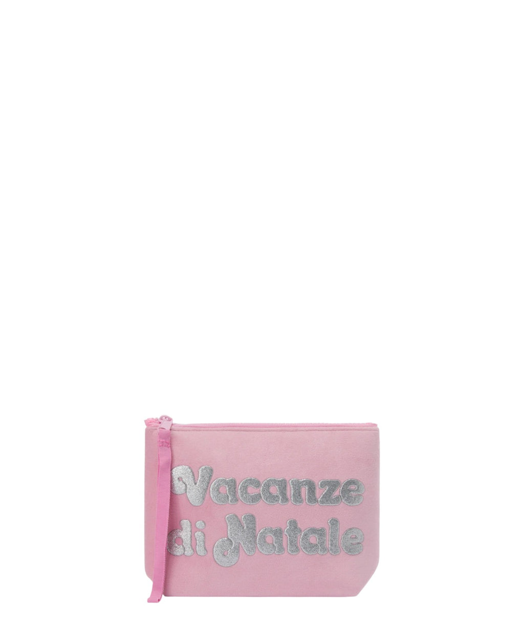 Pochette Aline effetto lana rosa “Vacanze di Natale” – Special Edition-Mc2 Saint Barth-Pochette-Vittorio Citro Boutique