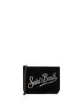 Pochette Aline Velvet in velluto nero con strass – passante da polso-Mc2 Saint Barth-Pochette-Vittorio Citro Boutique