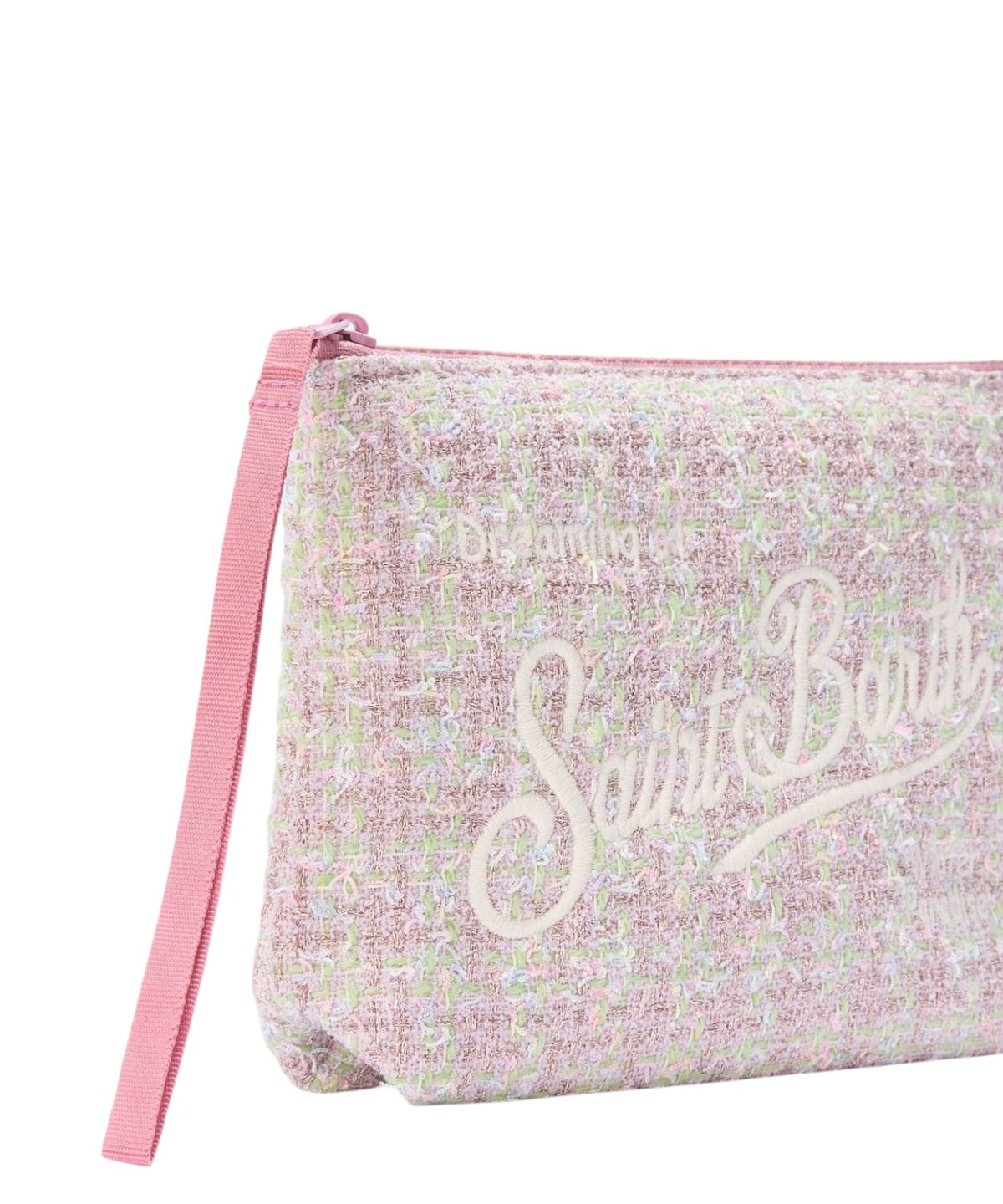 Mc2 Saint Barth Pochette Aline in Tweed con Logo