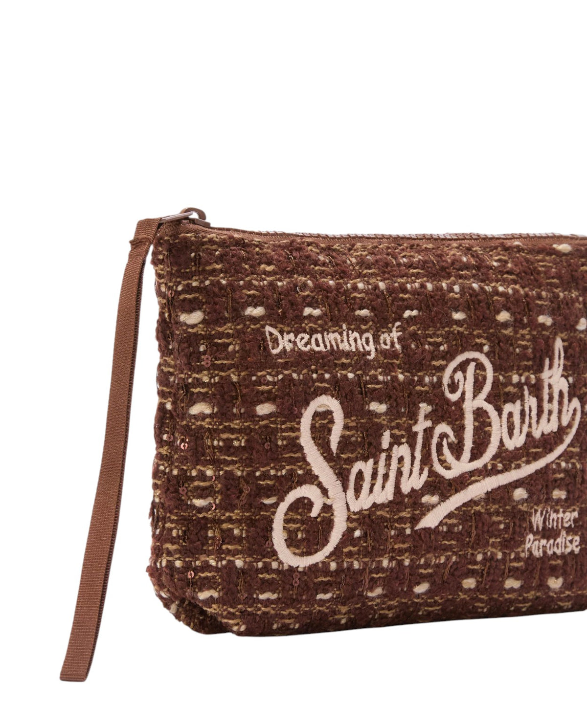 Mc2 Saint Barth Pochette Aline in Tweed con logo