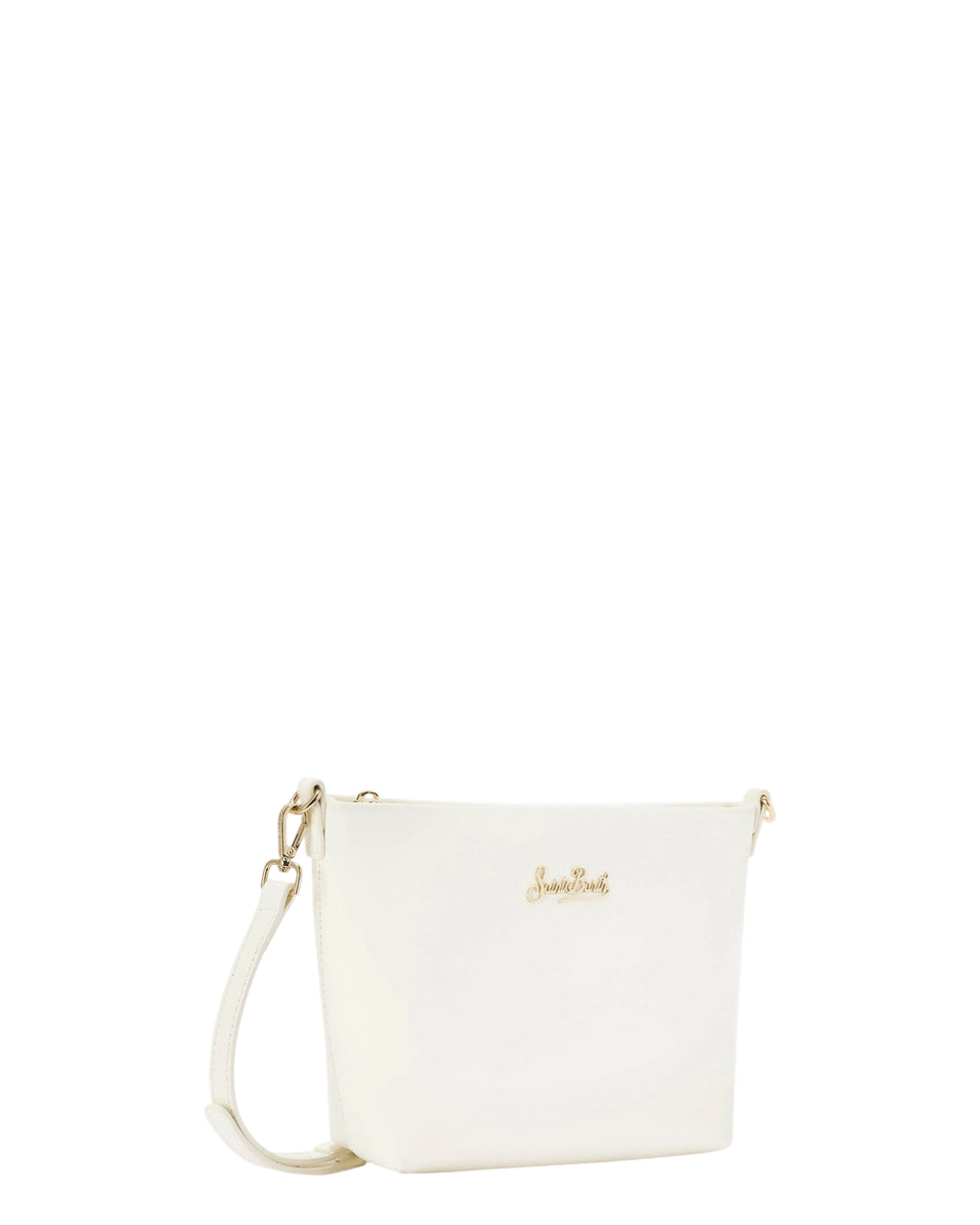 MC2 Saint Barth Aline White Leather Shoulder Bag