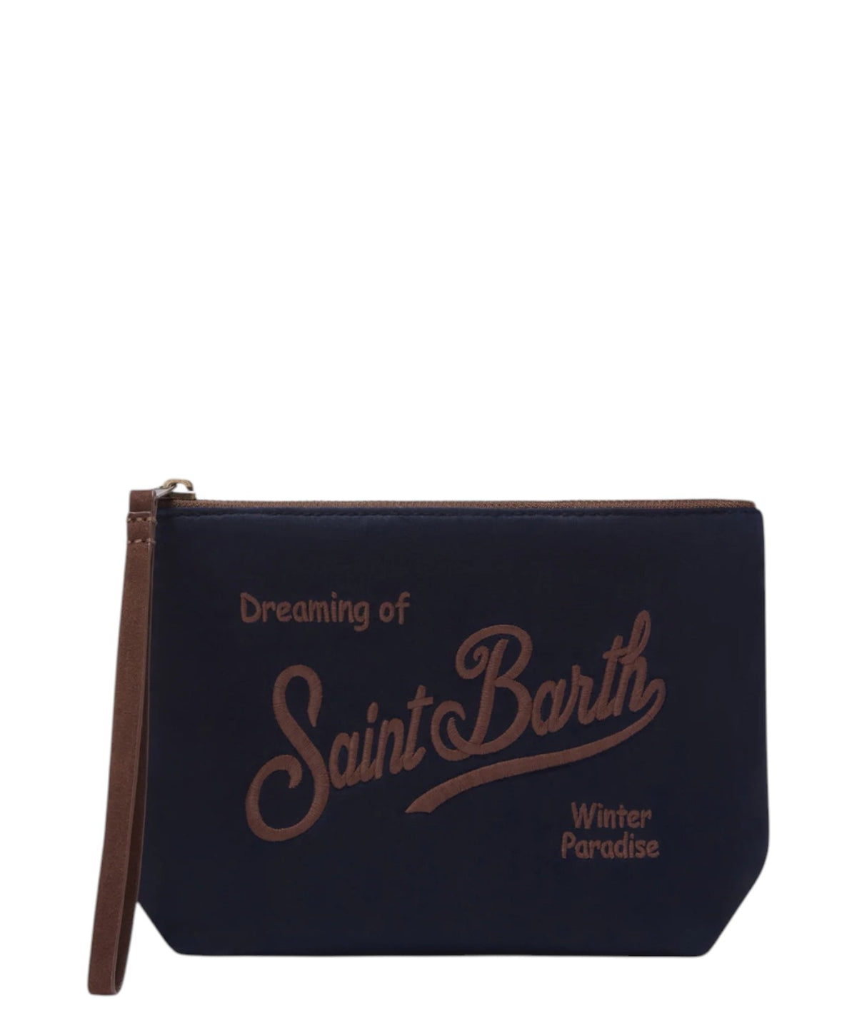Clutches Aline van gewaxt katoen met logo