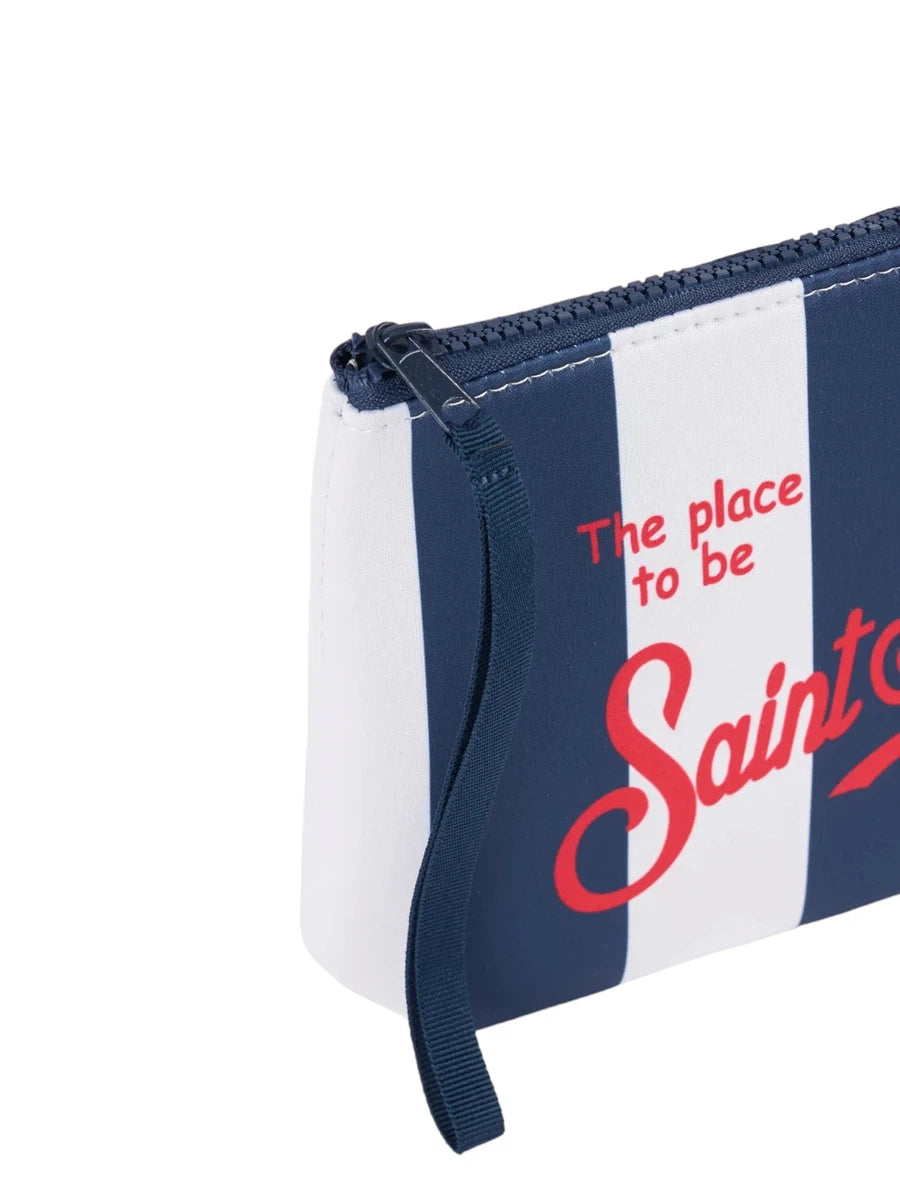 Pochette Aline in scuba a righe blu-Mc2 Saint Barth-Pochette-Vittorio Citro Boutique